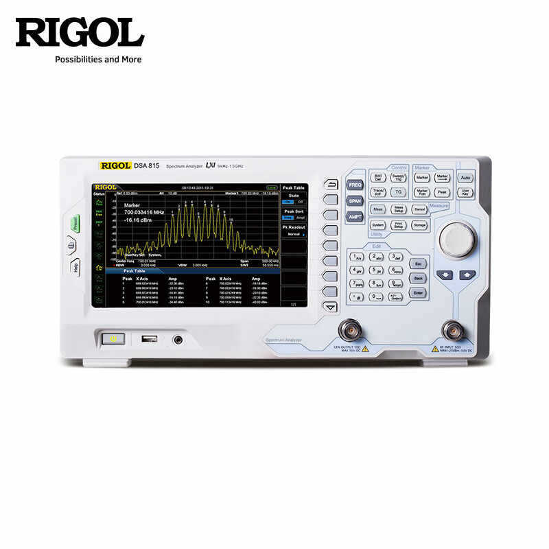 RIGOL普源DSA815-TG频谱分析仪9K_1.5GHz带跟踪源DSA832E 3.2GHz