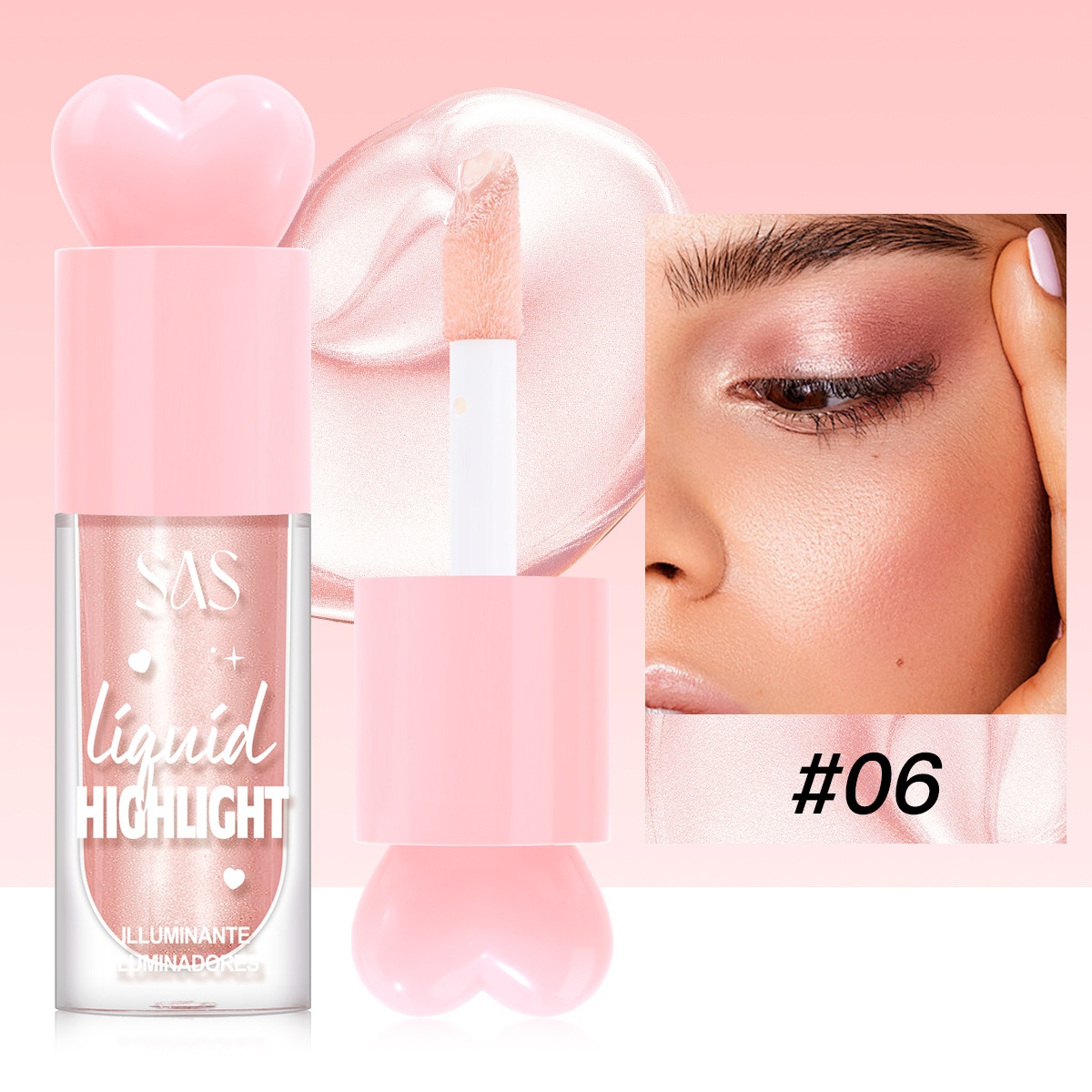 SAS venta caliente líquido transfronterizo de alto brillo, hidratación y reparación de brillo neto de red al por mayor SAC202A B