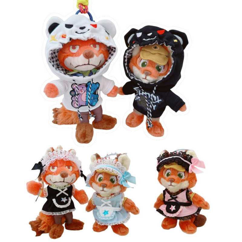 [Only for Clothes] Nick Little Fox Pendant Baby Clothes Sweatshirt Judy Keychain Set Apron Maid Skirt