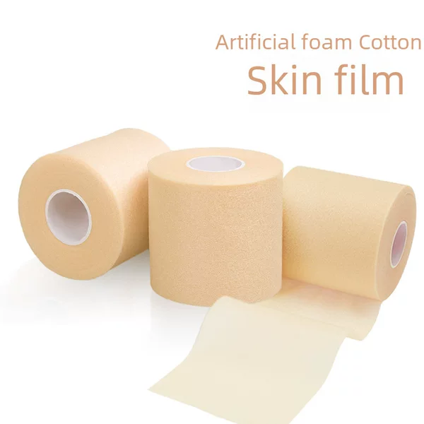Skin membrane sports sponge bandage foam Foam tape backing artificial membrane winding badminton handle shock absorption membrane