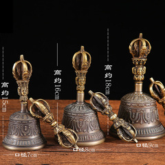 尼泊爾青銅鈴聲音空靈藏傳佛寺用品五股金剛鈴杵金剛鈴批發