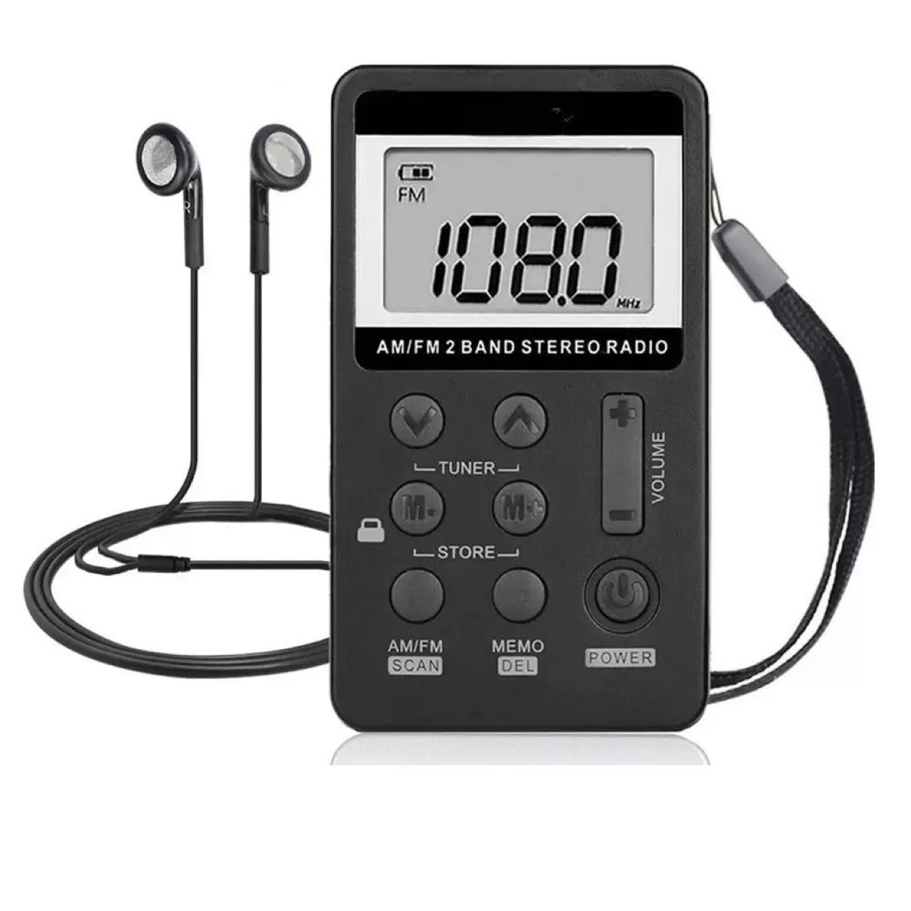 comercio exterior amfm mini pantalla digital portátil para personas mayores cargar interfaz USB radio FM