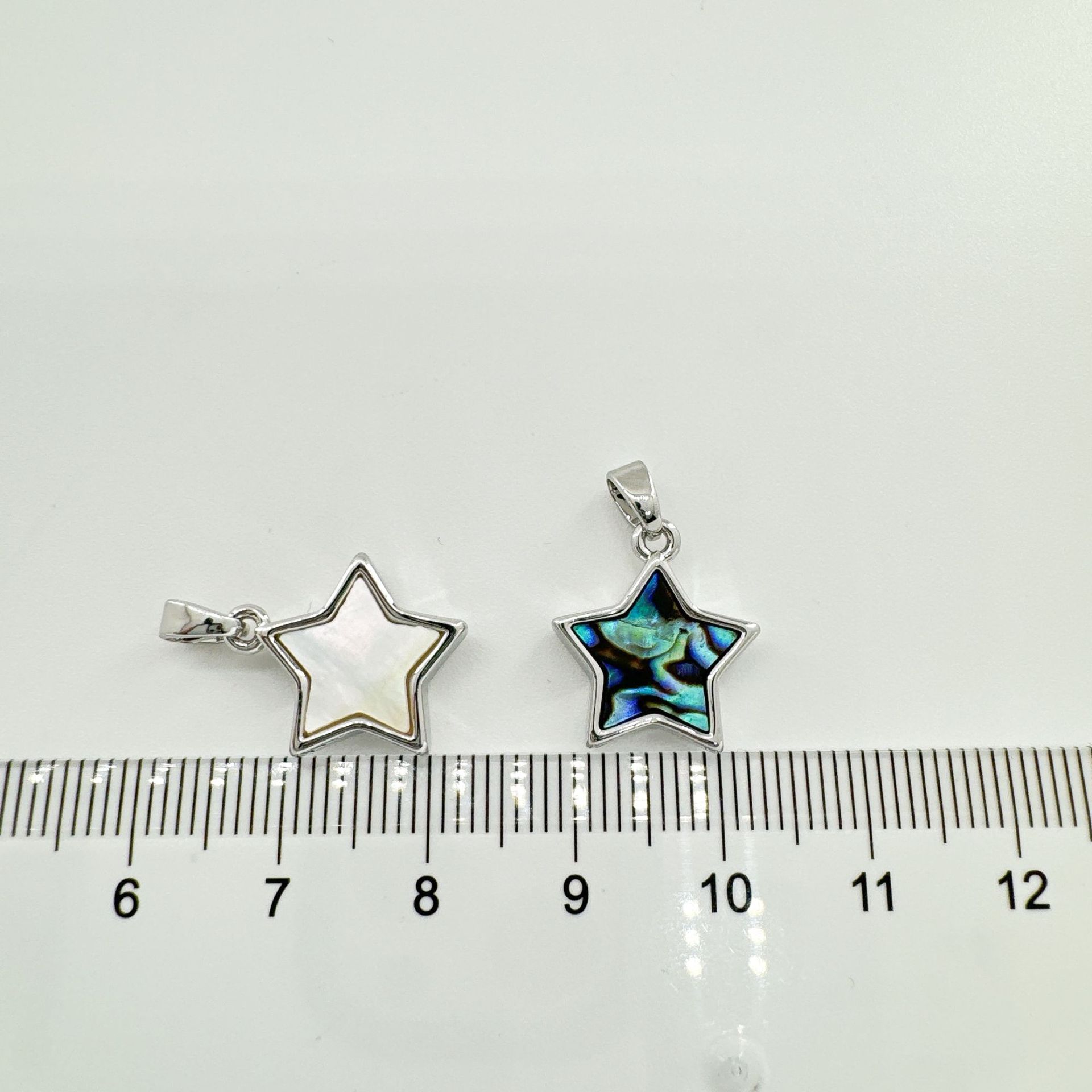 Shell, Abalone Shell Inlay Material 1 Piece Copper Shell Abalone Shell Pentagram Pendant