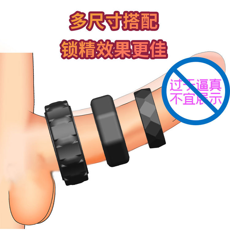 Liquid Silicone Locking Ring with Wheel-Type Precision Adjustment for Delay — detail image 3