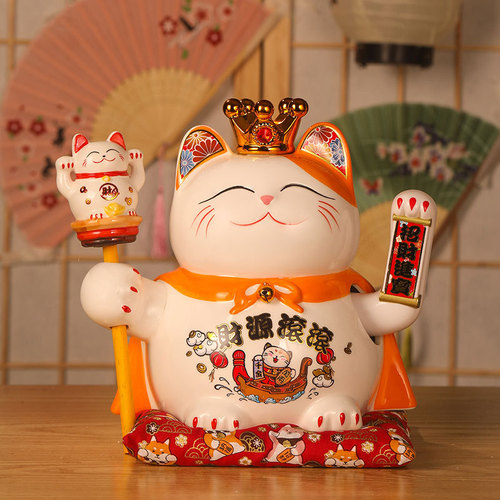 Lucky Cat Large Ornament Shop Opening Electric Shaker Large Japanese Ceramic Creative Gift Cashier Ornament