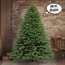 豪华pe圣诞树仿真加密带灯christmas tree大型树圣诞节日商场装饰