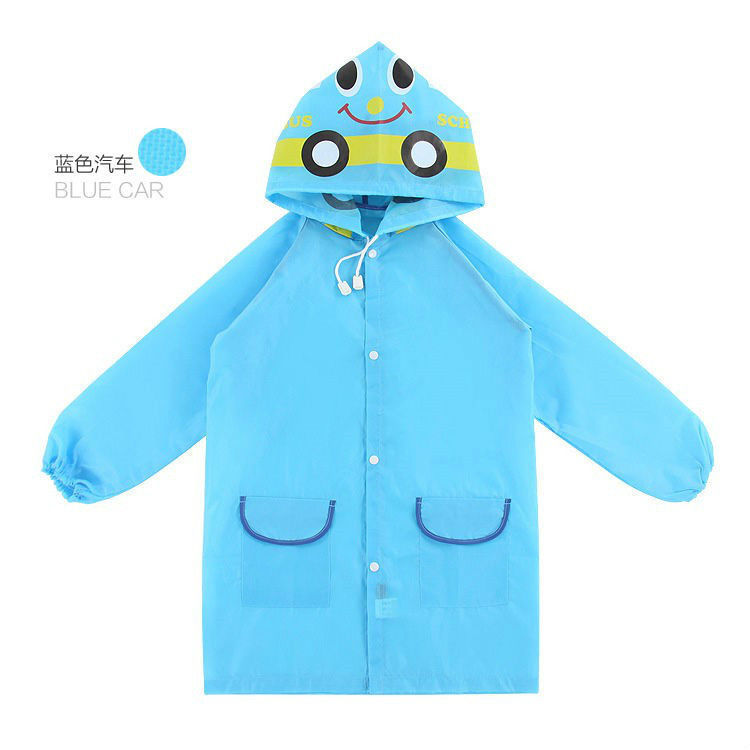 Impermeable para niños y niñas kindergarten dibujos animados impermeable poncho lindo Cabo mochila Escuela Primaria estudiante ropa de lluvia