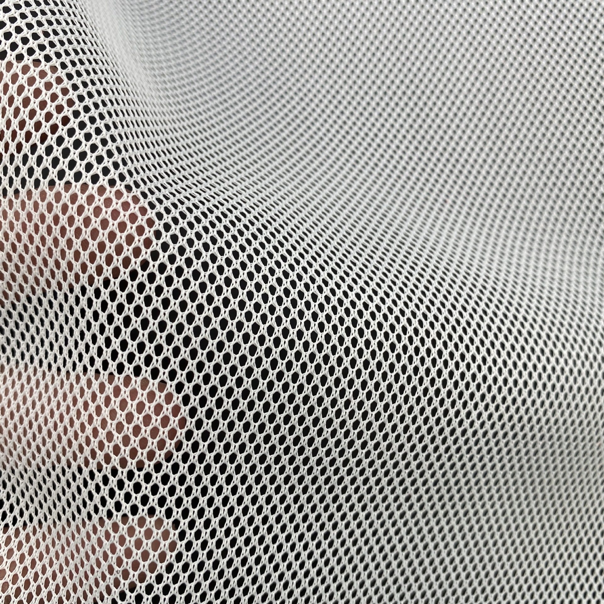 140g硅胶管夹网布小孔六角网眼布  布可开幅马甲背心服装