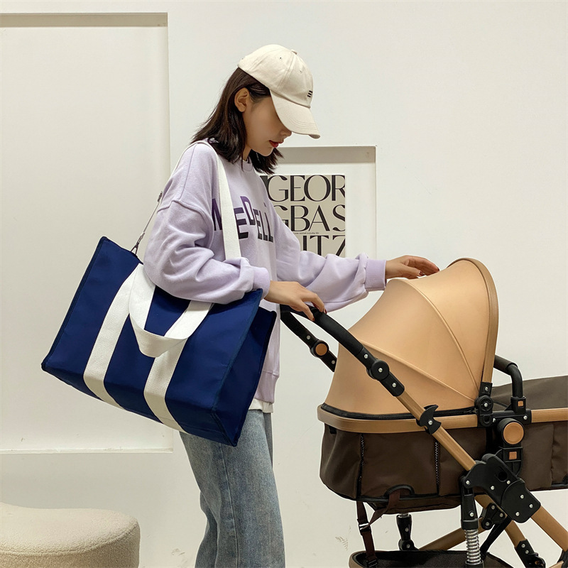 新しいクロスボーダートートバッグ厚みのあるキャンバス母子シングルルームクロスボディバッグ大容量ママバッグソース工場|undefined