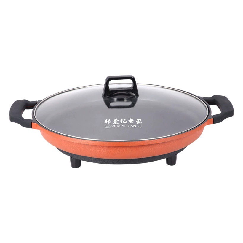 Коммерческая большая электрическая сковорода для блинов Машина для жарки колбасы Жареный рисовый торт с антипригарным покрытием Электрическая противень для выпечки Блинная машина Бытовой горшок для барбекю