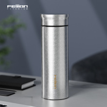 飞剑臻烁高端纯钛保温杯男女士车载商务保鲜抑菌双层钛养生水杯子