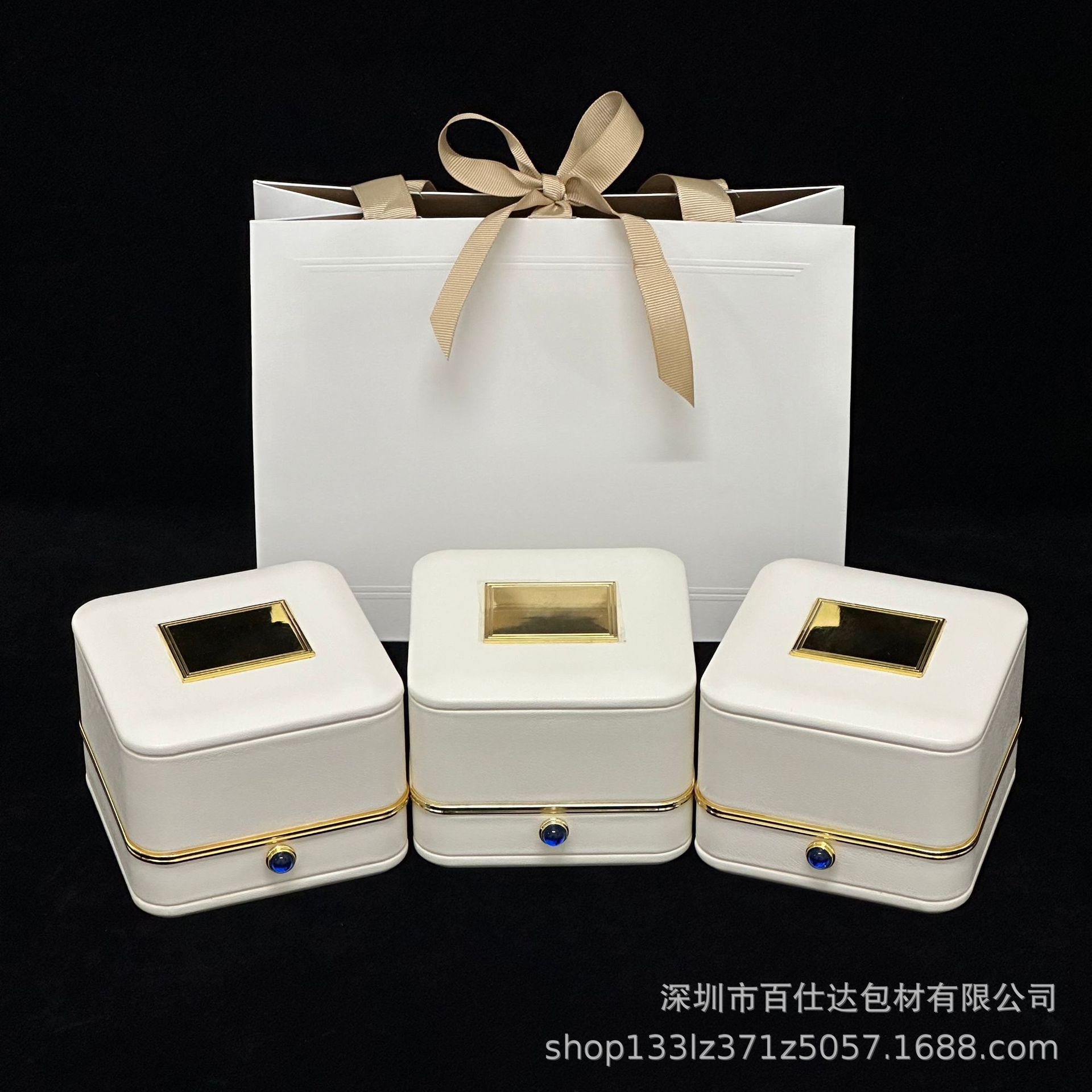 Inventario de oro Baoshi caja de embalaje de collares Baoshi caja de joyas anillo brazalete joyas caja de regalo fábrica al por mayor