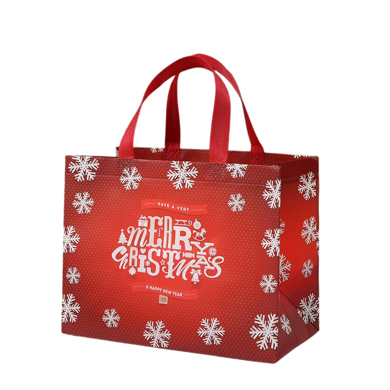 Bolso no tejido de Navidad bolso de mano logotipo personalizado gran película de dibujos animados transfronterizos alta sensación bolsa de embalaje de regalo