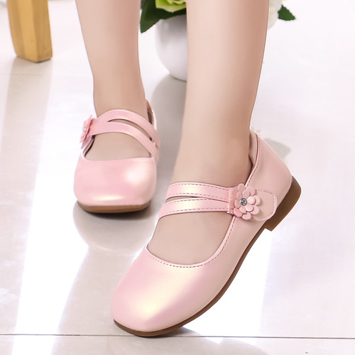 Children's Leather Shoes 2025 White Princess Dance Performance Spring and Summer Big Kids Baby Single Shoes Dou Dou Student Korean Style