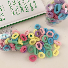 Seamless Hair Tie Ice Cream Color Towel Ring Rubber Band Children's Candy Color Small Hair Tie Hair Rope Rubber Band Hair Accessory