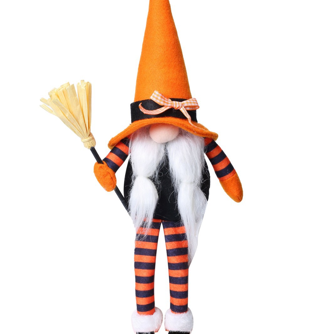 Nuevo producto transfronterizo Halloween murciélago de piernas largas sin rostro muñeca gnomo decoración decoración Rudolph goblin lote de muñeca