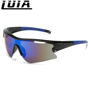 New men's outdoor cycling glasses women's sports conjoined color changing sunglasses 8330 cross-border European and American sunglasses