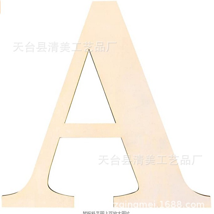 Letras inglesas de madera de 12 pulgadas 30cm de alto 26 letras inglesas letras de 3mm de espesor 1 paquete
