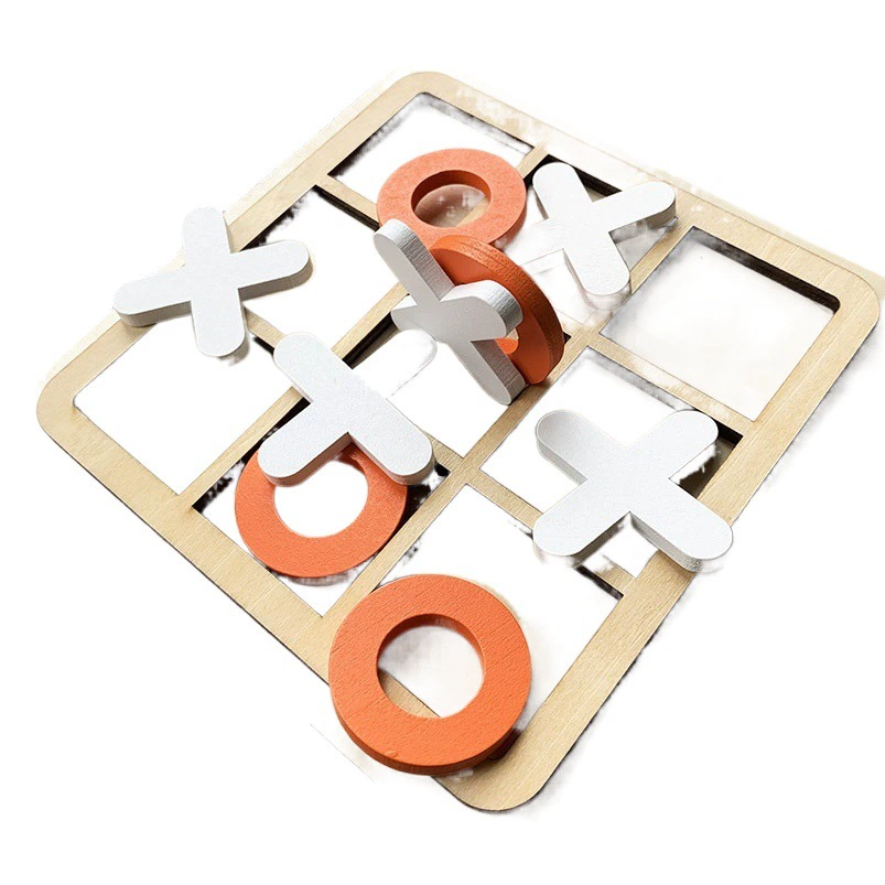 XO Sanlian Tic Tac Toe Досуг битва настольная игра в стойле трансграничная оптовая продажа стойла деревянные игрушки