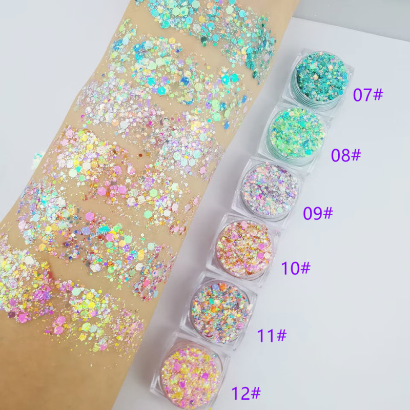 Mermaid Fish Scale Marshmallow Sequins Brilliant Glitter Bride Antique Stage Nail False Eyelash Sequins