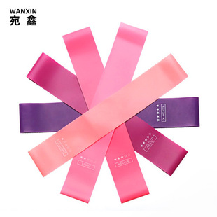Cross-border supply yoga elastic band TPE fitness body shaping hip ring squat hip lifting latex gradient resistance ring