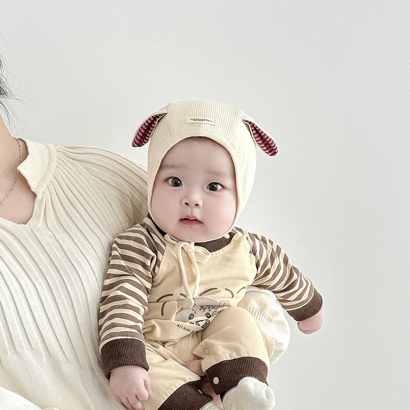 Sombreros para bebés primavera y otoño delgados sombreros de neumáticos para bebés de sexo masculino y femenino adorables pequeños meses de sombreros de corte