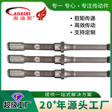 厂家定 制AODISI长型花键轴齿轮轴大型机械传动非标齿轮轴内花键