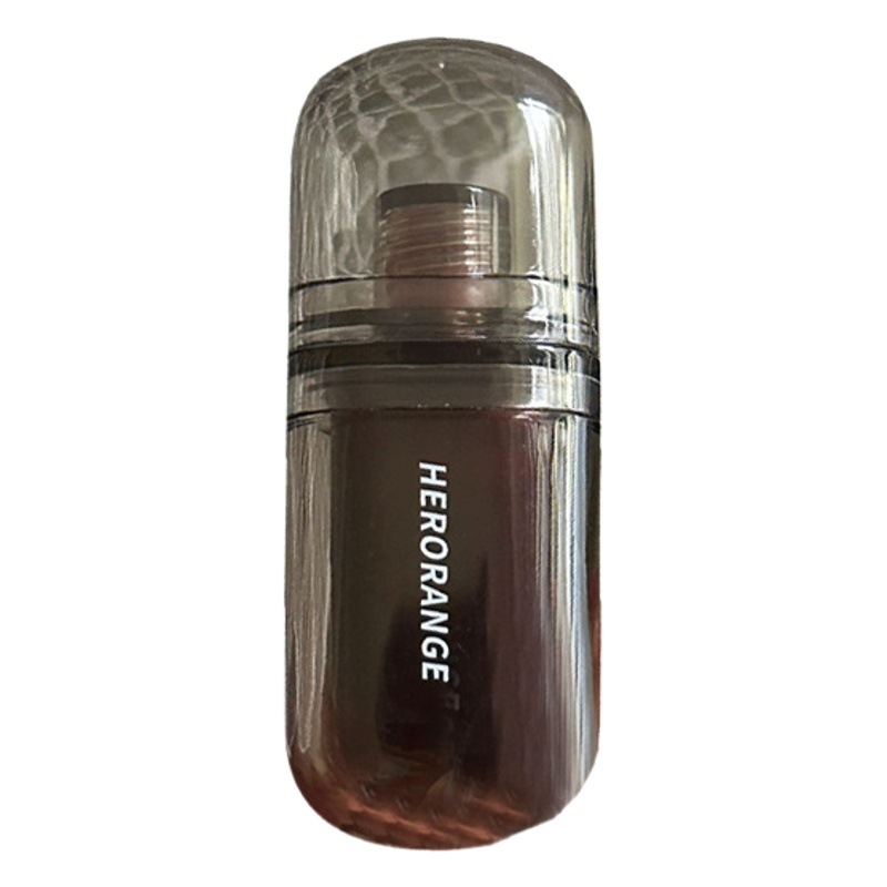 HERORANGE Noche Oscura espejo labio esmalte falso llano cara blanco hidratante fácil de color maquillaje lápiz labial