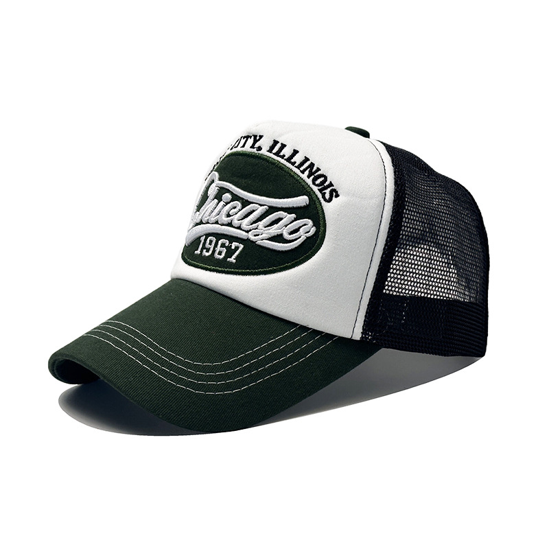 Vintage Trucker Cap For Men - Korean Style Breathable Mesh Hat_voghion.com