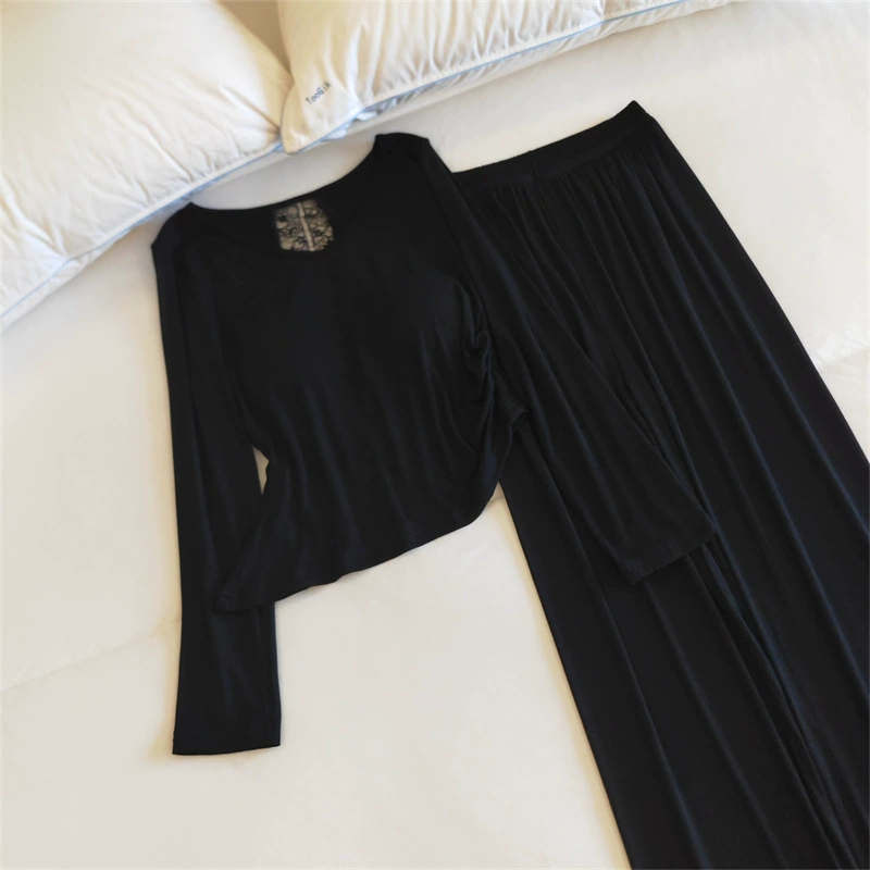 Top with cups, spring thin elastic sexy pijama