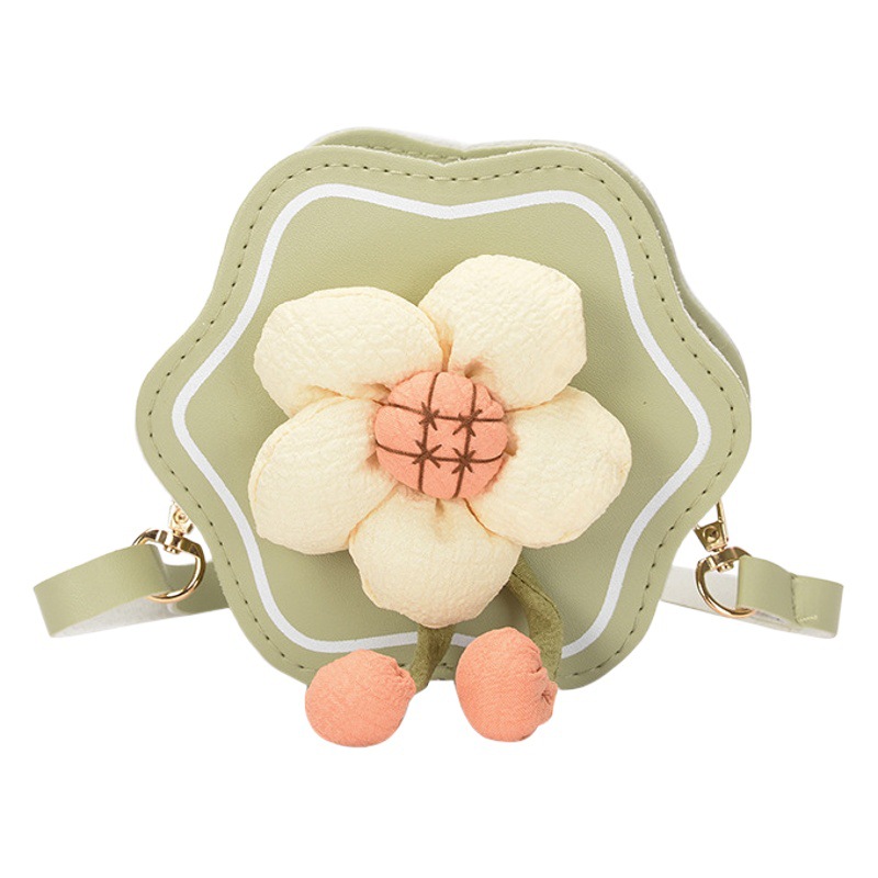 Bolso de los nuevos niños niñas lindo pequeña flor mini monedero desgaste de los niños a juego bolso de la joyería de LA PU crossbody bolso de hombro moda