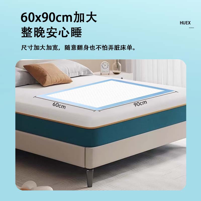 医用护理垫加厚高分子吸水老人隔尿垫单妇科检查垫60*90cm5条一包