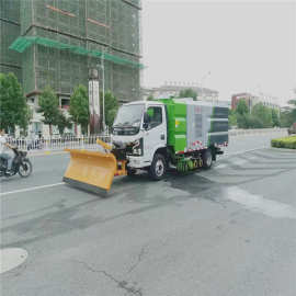 冬季除雪清扫车 东风扫路车带除雪铲 城市马路铲雪车 除雪滚扫车