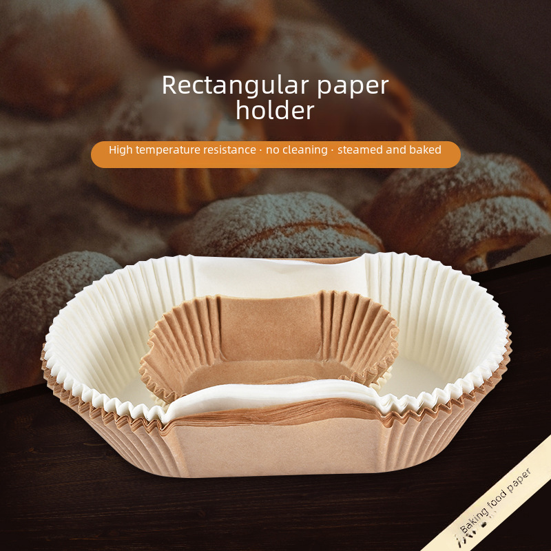 Large rectangular cake paper support high -temperature boat bread…