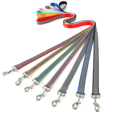 2021 新款狗狗牽引繩 反光遛狗繩 寵物帶  尼龍狗繩  亞馬遜爆款