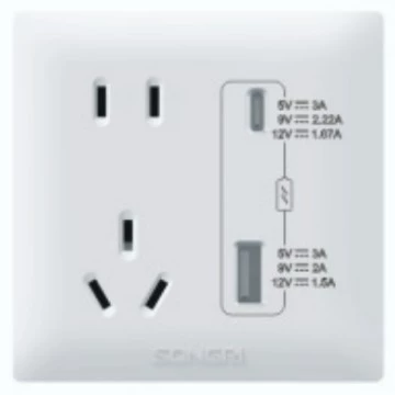 USB-переключатель Shanghai Songri с пятью отверстиями типа 86, новая модель A+C