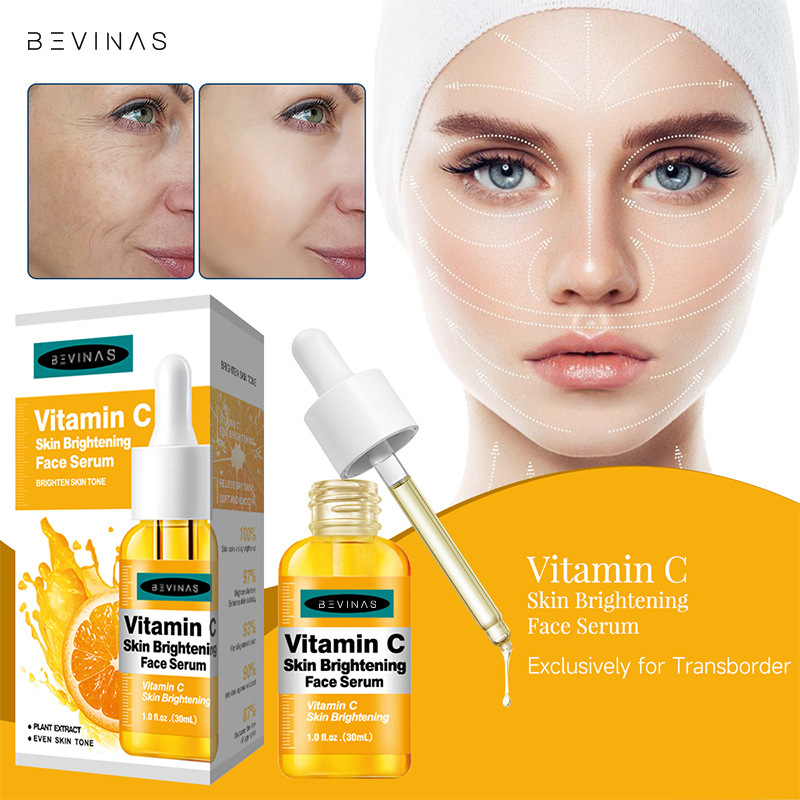 BEVINAS-cross-border exclusive vitamin C serum essence brightening skin color nourishing skin nourishing cheap skin care for women
