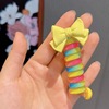 Rainbow children's cartoon colorful telephone, hair accessory for kindergarten, 2023 collection, 3-6 years