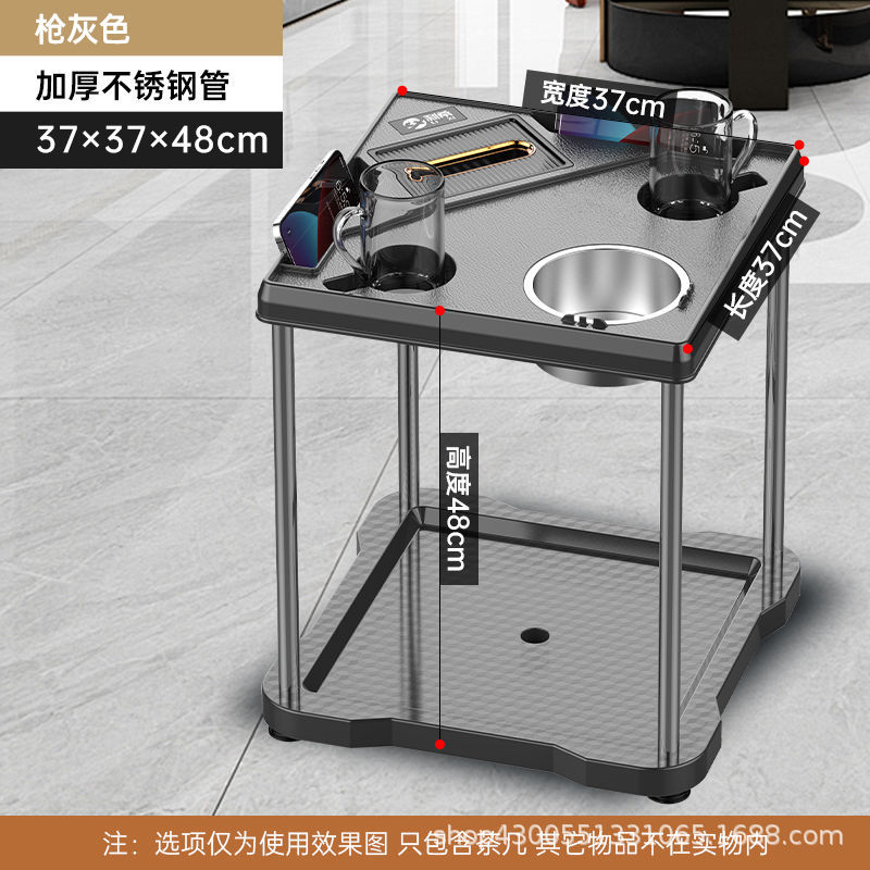 Mesa de mahjong, mesa de centro, estante de té, sala de ajedrez y cartas, mesa de café pequeña junto a la máquina de mahjong, cenicero, estante para vasos de agua, mesa de té de la casa de mahjong