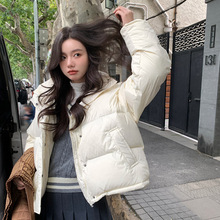 【网红同款】90绒羽绒服女2025新短款小个子白鸭绒奶呼呼韩面包