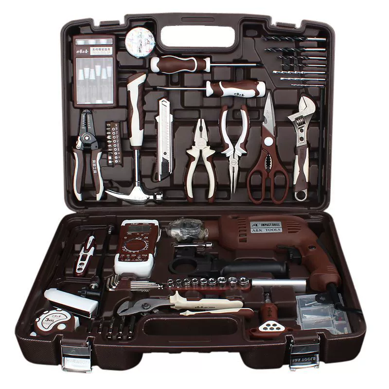Tools set, professional universal electric drill, full set