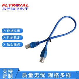 RJ45网络线设备内部连接线对接公母头护套网线信号测试UL认证电线