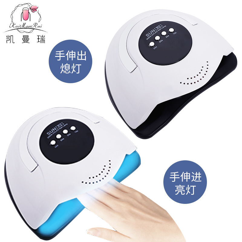 288W de alta potencia manicura lámpara de manicura tienda de manicura especial luz de terapia de uñas para el hogar con mano conveniente lámpara de horneado transfronteriza