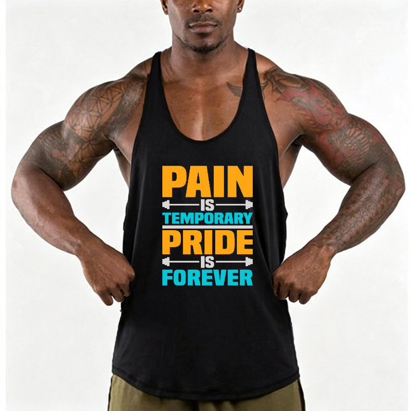 Cross-border men's pure cotton sports tank top, summer fitness training, thin-strap T-shirt, breathable and loose-fitting, suitable for running and other sports Cross-border men's pure cotton sports tank top, summer fitness training, thin-strap T-shirt, breathable and loose-fitting, suitable for running and other sports