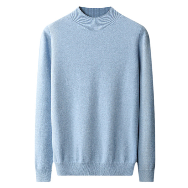 Woolen demi-season cashmere knitted sweater