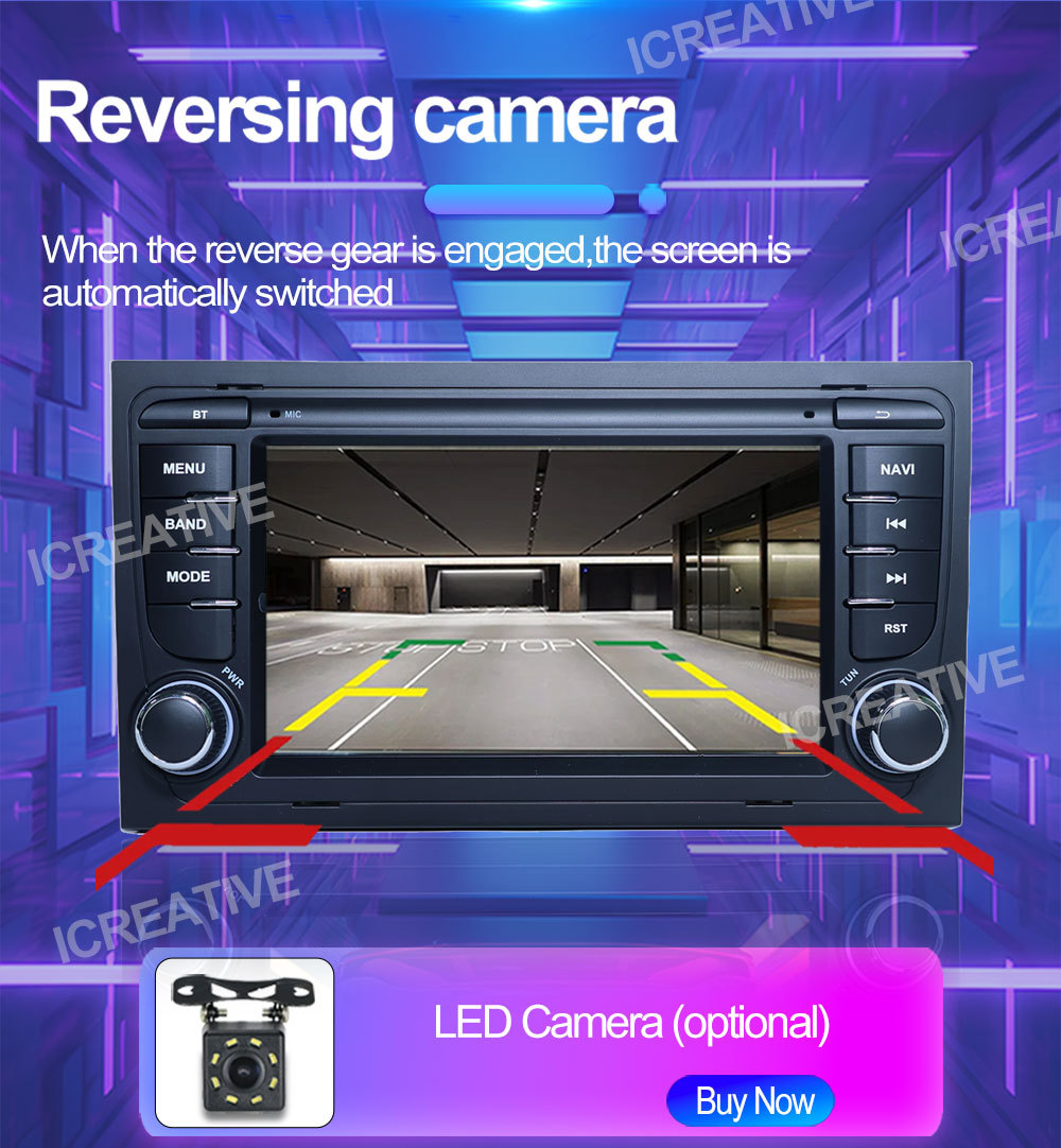 Suitable for 7inch Audi A4 Android Car Gps High-Definition Screen Mp5 Bluetooth Navigation All-In-One Carplay