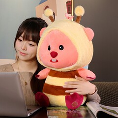 ネット赤爆金かわいいビーバー変装ぬいぐるみ人形loppy抱き枕変身ビーバー露比