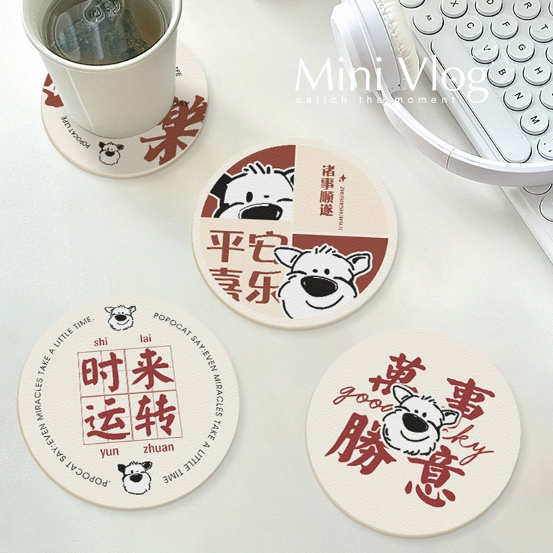 Одноразовая абсорбируемая бумага для отелей Оптовая продажа рекламы абсорбируемая подставка для напитков Отель Бумажная чашка для чая