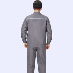 工作服工服男工廠帆布長袖汽修工地電焊勞保服車間反光條工裝套裝