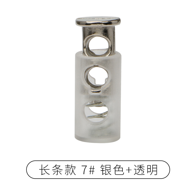 Rebecca primavera hebilla de plástico solo agujero ajuste botón campana tapa doble agujero hebilla de cuerda redonda negro cerdo hebilla de la nariz